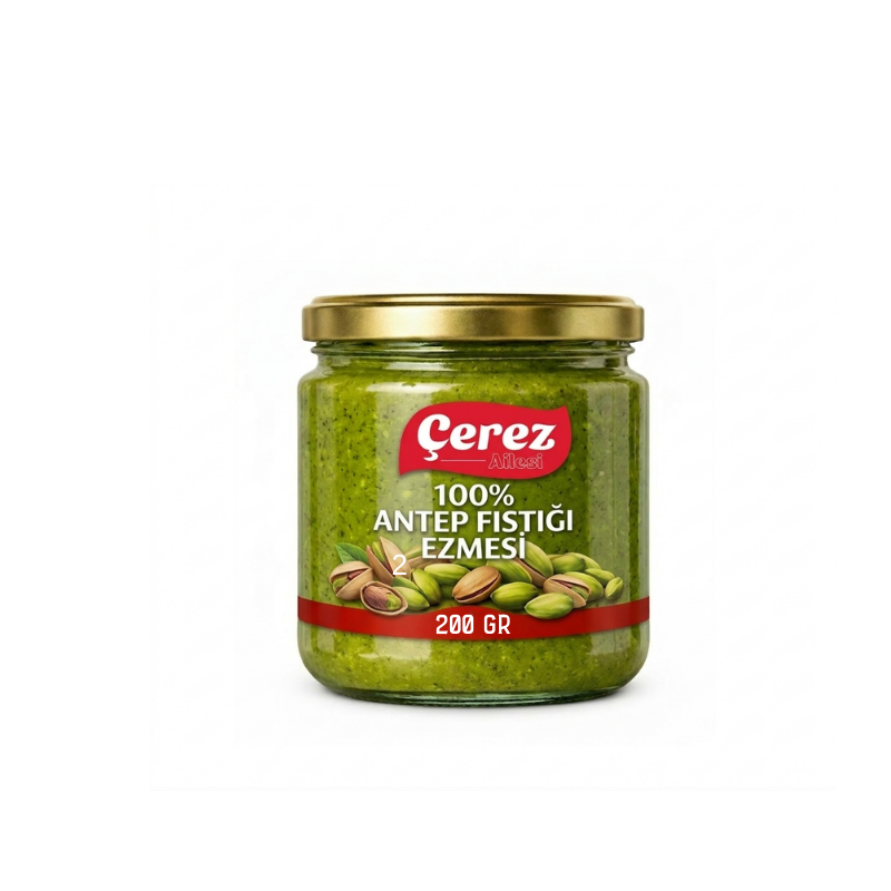 SÜRÜLEBİLİR %100 ANTEP FISTIĞI EZMESİ 200 Gram