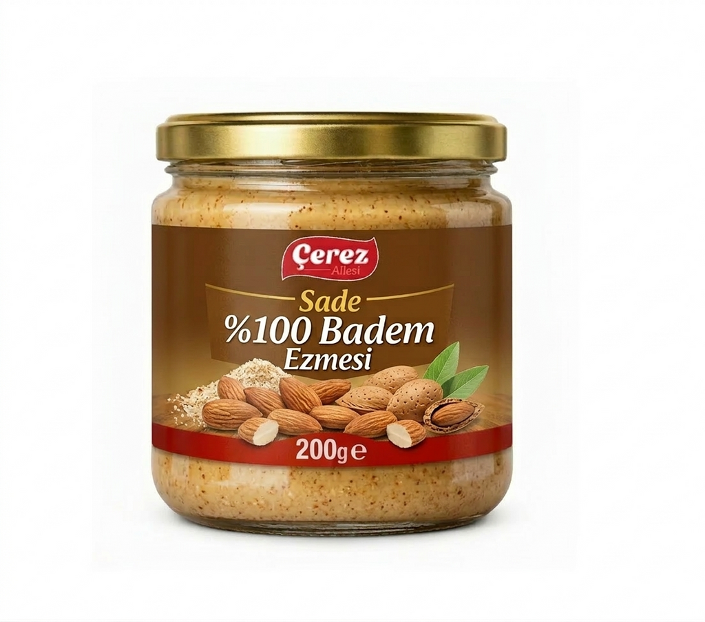 SÜRÜLEBİLİR %100 BADEM EZMESİ 200 Gram